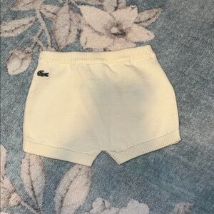 Lacoste Kids Cream Knit Shorts